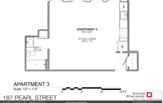 187 Pearl Street apartment 3 floorplan