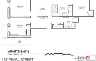 187 Pearl Street apartment 6 floorplan
